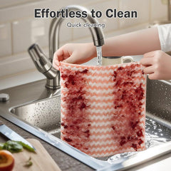 10 Counts Microfiber Cleaning Cloth, Super Soft Absorbent Dish Towels Rags Cloths for Washing Dishes and Kitchen Drying Cleaning House Keeping